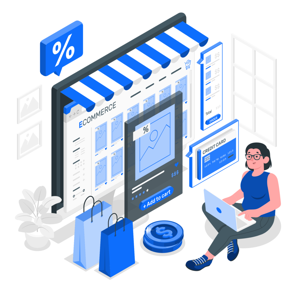 Ecommerce web page-amico