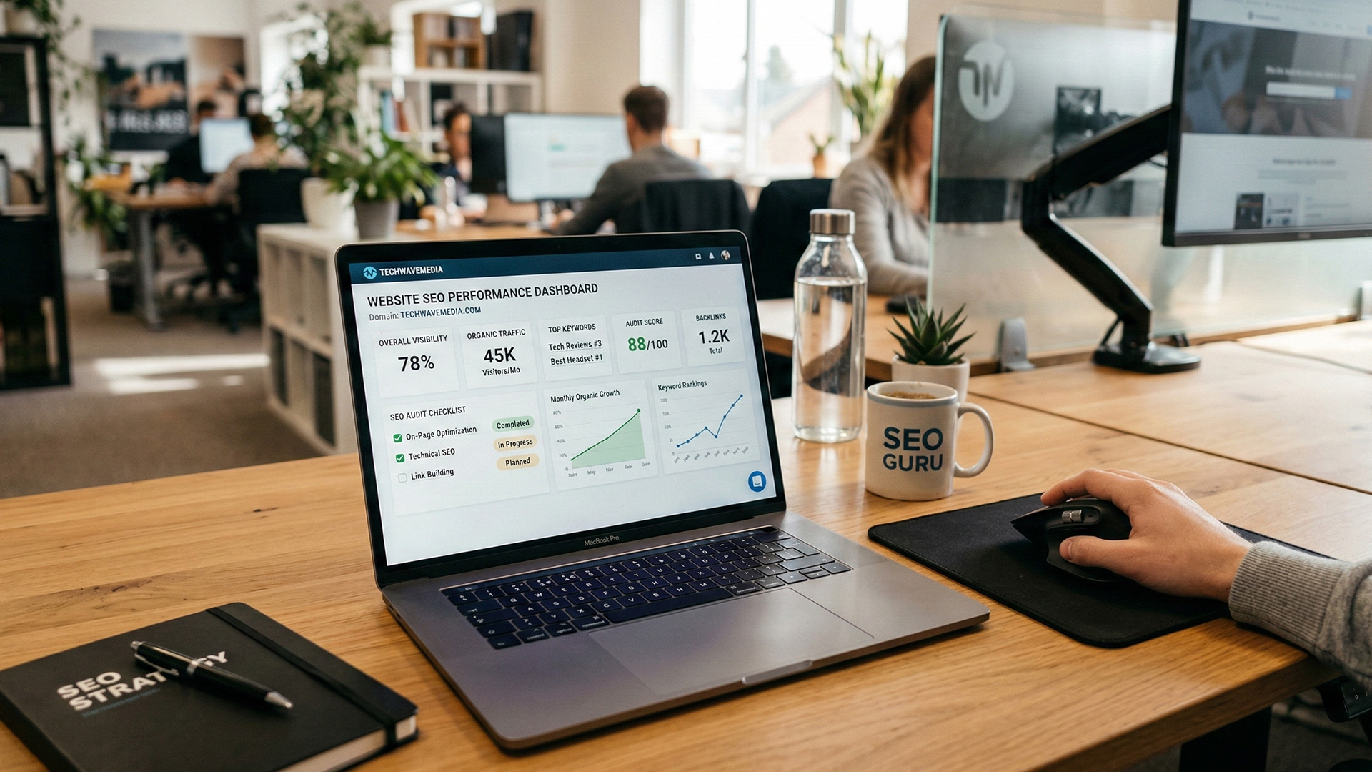 Kontrola postępu pozycjonowania strony internetowej w panelu SEO